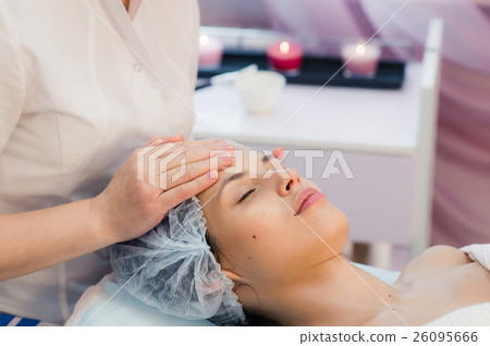 Young, beautiful and healthy woman in spa salon 26095666