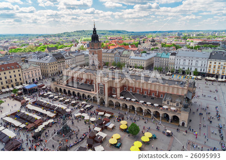 Market square in Krakow, Poland 26095993