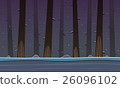 Winter Forest Game Cartoon Background 26096102