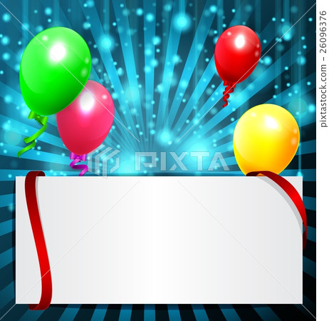 background with colorful balloons 26096376