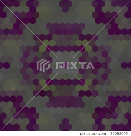 Kaleidoscopic low poly hexagon style vector mosaic Kaleidoscopic low poly hexagon style vector mosaic 26098005