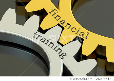 Financial Training concept on the gearwheels Financial Training concept on the gearwheels 26098312