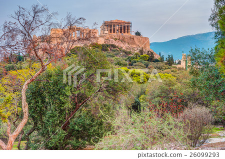 Parthenon and Herodium construction in Acropolis Parthenon and Herodium construction in Acropolis 26099293