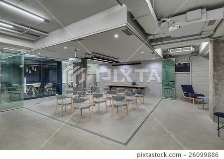 Glowing office in loft style 26099886