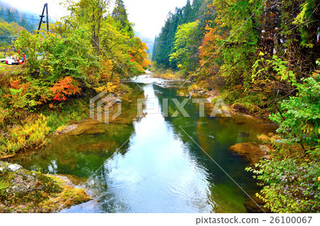 Akita inland Inland Landscape along the railroad landscape 26100067