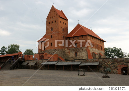 Medieval castle of Trakai in Lithuania Lake Galve, Medieval castle of Trakai in Lithuania Lake Galve, 26101271