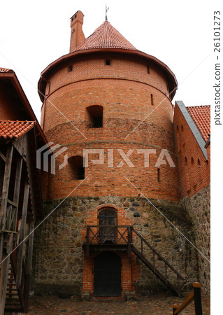 Medieval castle of Trakai in Lithuania Lake Galve, Medieval castle of Trakai in Lithuania Lake Galve, 26101273