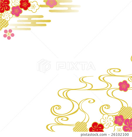 Plum blossom background illustration Plum blossom background illustration 26102100