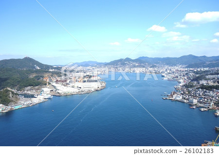 View of Nagasaki city from the goddess Ohashi main tower top 26102183