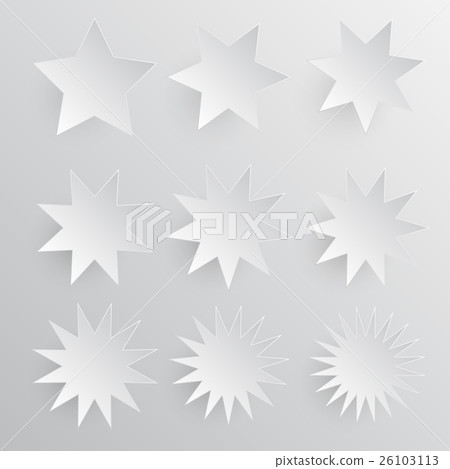 Paper Banner. Design Vector. Mockup. Star. Stars. Paper Banner. Design Vector. Mockup. Star. Stars. 26103113