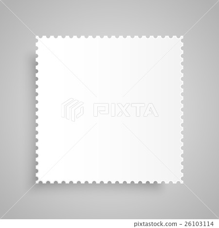 Paper Banner. Vector. Mockup. Postage Stamp 26103114