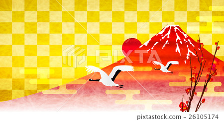 Rooster Mt. Fuji New Year background Rooster Mt. Fuji New Year background 26105174