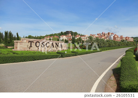 Scenic view of one hotel & resort town  26105531