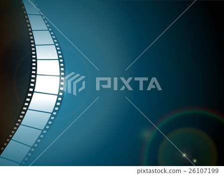 Photo film strip on dark background 26107199