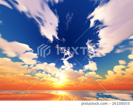 Wind and clouds with the sea Wind and clouds with the sea 26108055