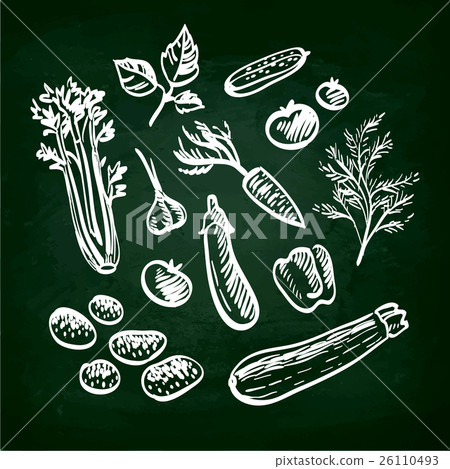 Set of vegetables. Set of vegetables. 26110493