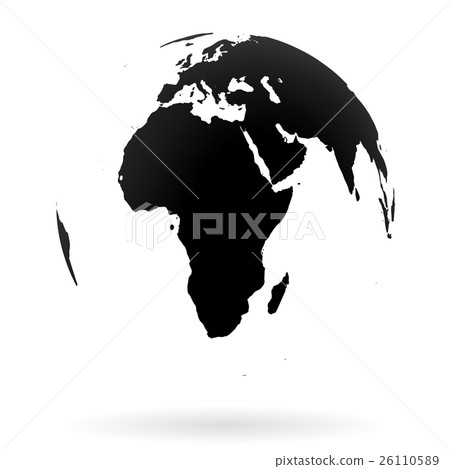 Earth globe symbol 26110589