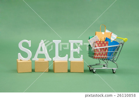 Sale, shopping cart 26110858