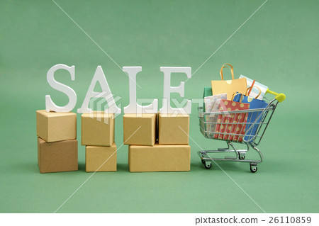 Sale, shopping cart 26110859