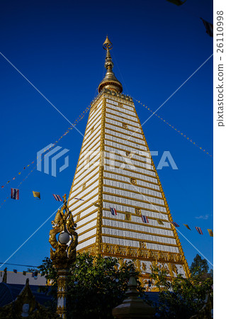 Thai art in Pagoda at Phrathat Nong Bua Temple Thai art in Pagoda at Phrathat Nong Bua Temple 26110998