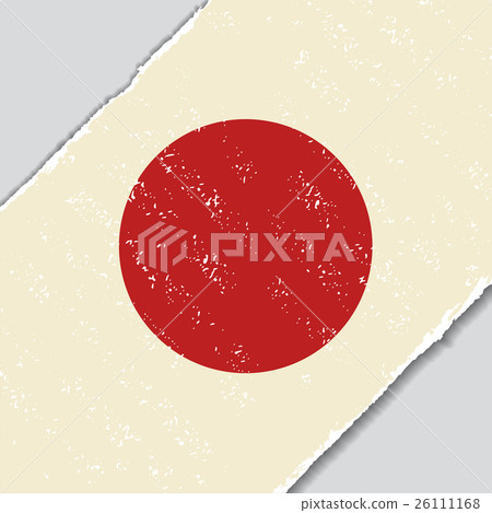 Japanese grunge flag. Vector illustration. Japanese grunge flag. Vector illustration. 26111168