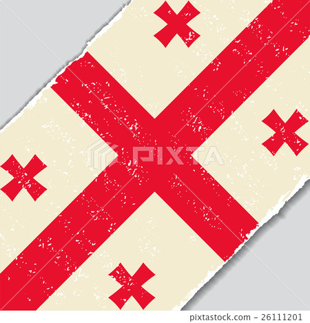 Georgian grunge flag. Vector illustration. 26111201