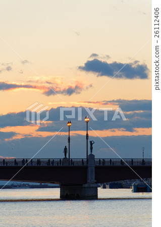 Dancing Bridge over dusk 26112406