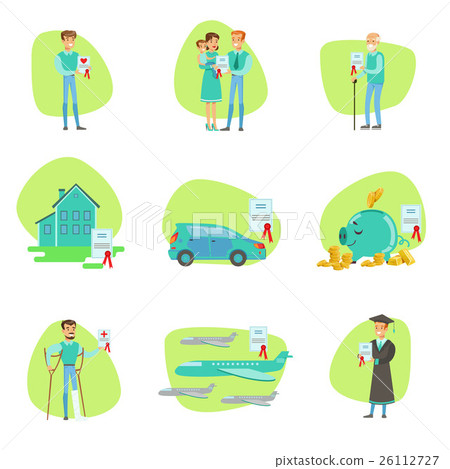 Insurance Contract Protecting Smiling People In 26112727