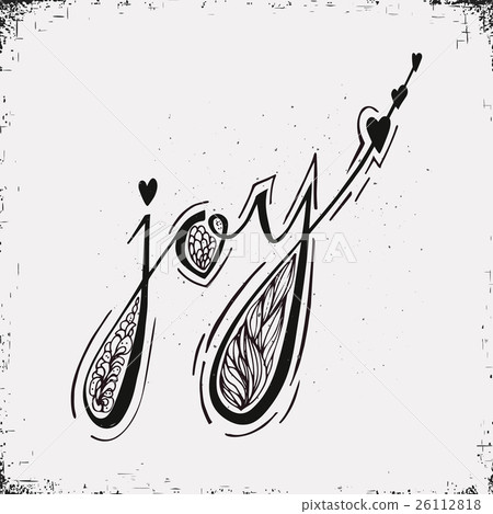 Joy - decoration element made in vector. Joy - decoration element made in vector. 26112818