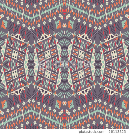 Ethnic seamless pattern.Aztec geometric background Ethnic seamless pattern.Aztec geometric background 26112823