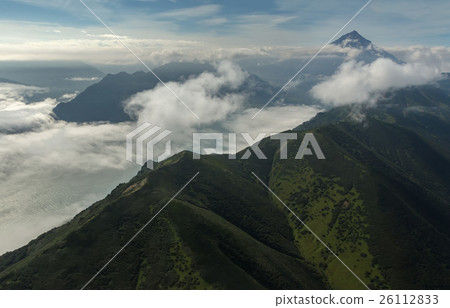 Avacha Bay and Vilyuchinsky stratovolcano. South Avacha Bay and Vilyuchinsky stratovolcano. South 26112833