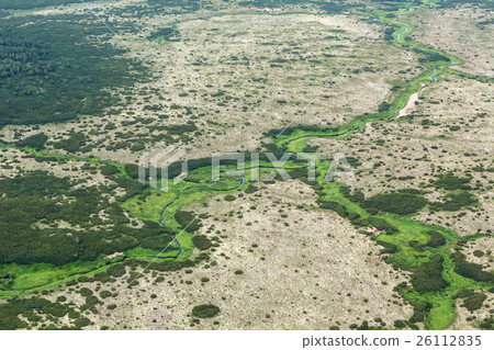 Pattern winding river. South Kamchatka Nature Park Pattern winding river. South Kamchatka Nature Park 26112835