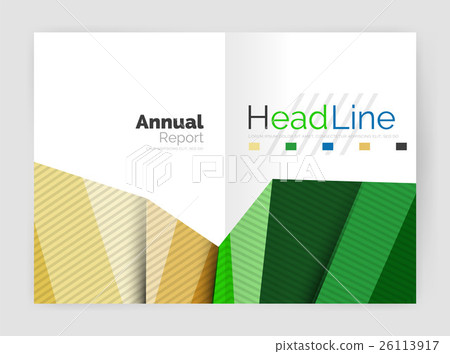 Vector annual report geometric template Vector annual report geometric template 26113917