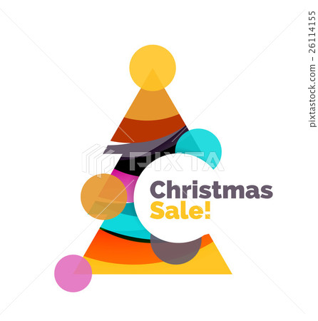 Abstract Christmas sale banner design with blank Abstract Christmas sale banner design with blank 26114155