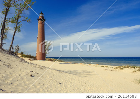 Little Sable Point Lighthouse in dunes 26114598