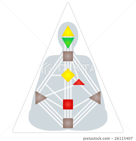 vector color human design bodygraph . 26115407