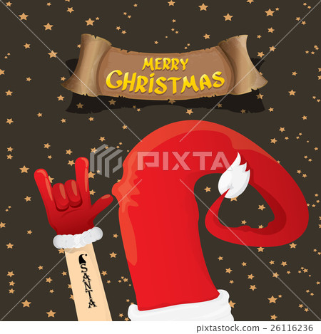Christmas Rock n roll greeting card. 26116236