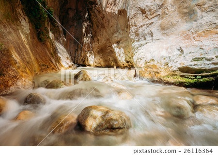 River Bed Rio Chillar River In Nerja, Malaga River Bed Rio Chillar River In Nerja, Malaga 26116364
