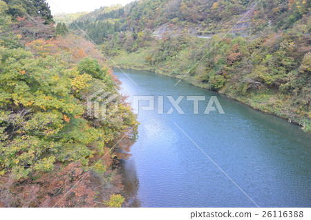 在Shirataka附近的Mogami河 26116388