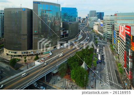 Sekigayabashi intersection and surrounding cityscape 26116955