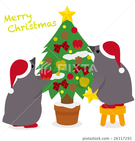 Adelie penguin Christmas 26117291