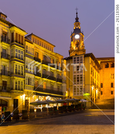 Evening view of Virgen Blanca Square Evening view of Virgen Blanca Square 26118366