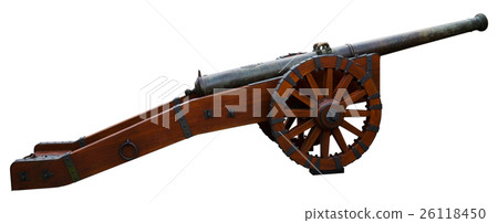 cannon isolated on white 26118450