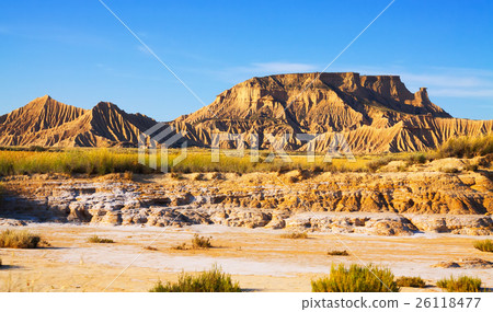 cliff at desert landscape of Navarra 26118477