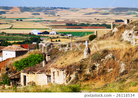 Dwelling houses built into ground. Palenzuela. Dwelling houses built into ground. Palenzuela. 26118534