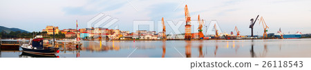 Morning panorama of Industrial seaport of Santander Morning panorama of Industrial seaport of Santander 26118543