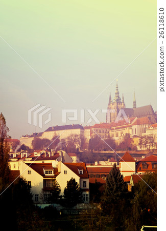 Morning view of Prague 26118610