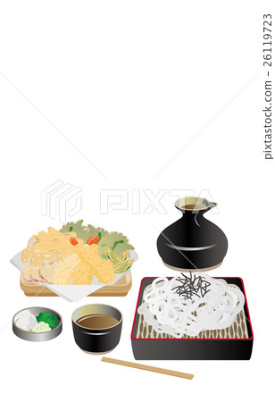 Today's rice noodles and tempura 26119723