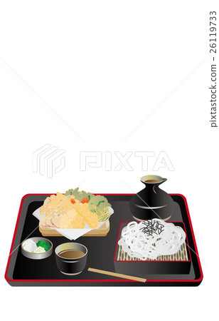 Today's rice noodles and tempura 26119733