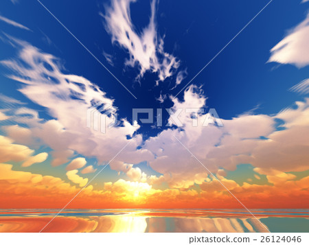 Wind and clouds with the sea Wind and clouds with the sea 26124046